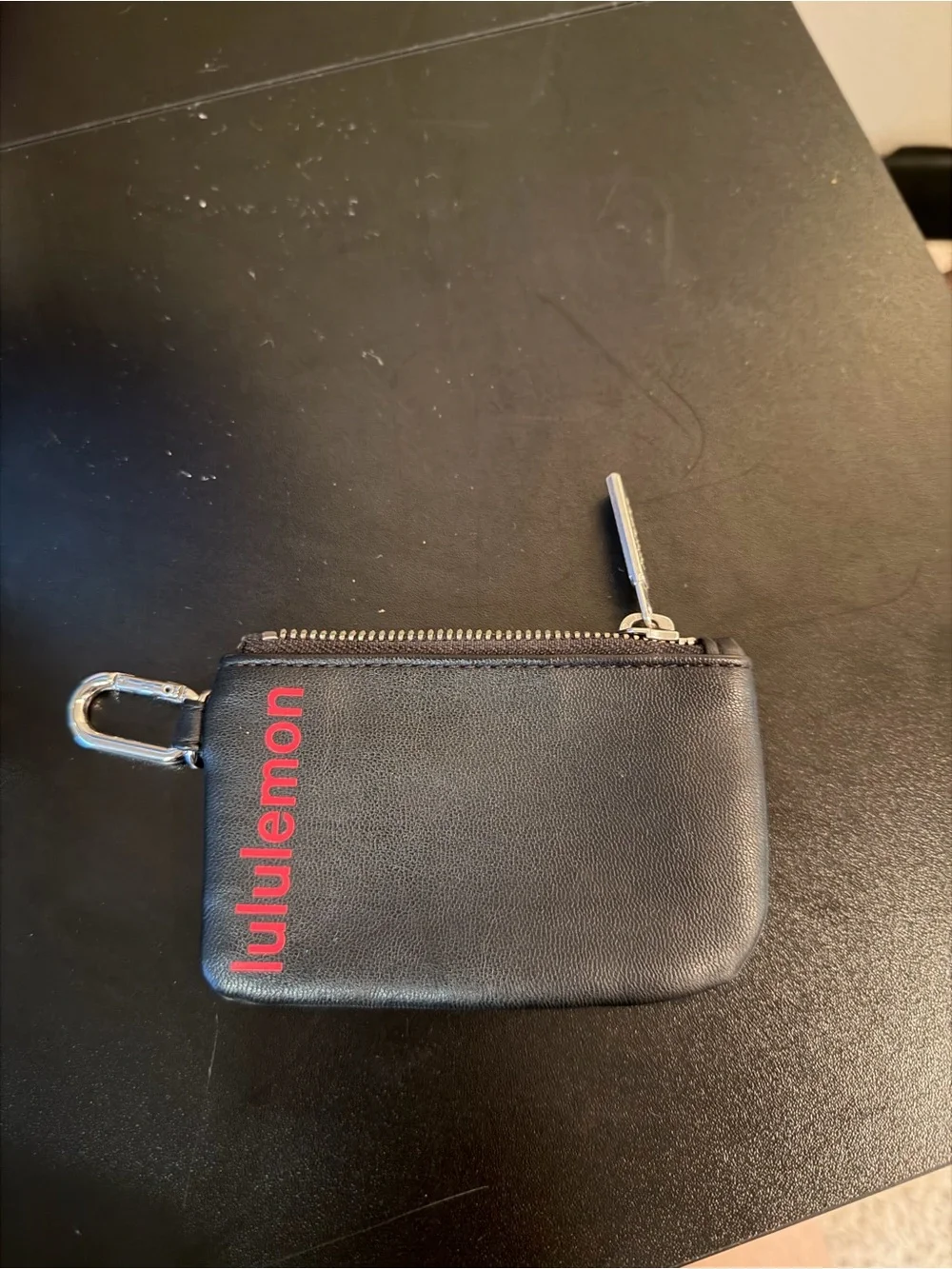 lululemon athletica Black Wallet with Red Logo